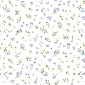Small Print Fabric, Tiny Floral Fabric, Flower Cotton Fabric