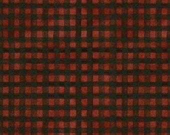 Riley Blake, Northern Christmas de Teresa Kogut, cuadros rojos de búfalo, C17835, tela 100 % algodón para acolchado.