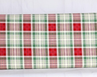Moda Fabrics, Holiday Cheer de Stacy Iest Hsu, Cuadros multicolores naturales, 20977-11, 100 % algodón para acolchado