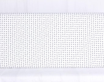 Moda Fabrics, Blueprint by Camille Roskelley, Tiny Blue Stems on White, 55336-26, 100% Quilting Cotton Fabric