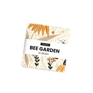 Moda Fabrics, Bee Garden by Gingiber, Mini Charm 2.5 Inch Stack Precut Fabric Squares, 100% Quilting Cotton