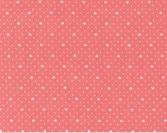 Moda, Lighthearted de Camile Roskelley, Heart Dot Pink, 55298-15, 100% algodón acolchado