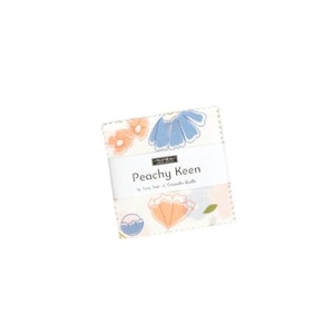 Moda Fabrics, Peachy Keen by Corey Yoder of Coriander Quilts, Mini Charm 2.5 Inch Stack Precut Fabric Quilting Squares, 100% Quilting Cotton