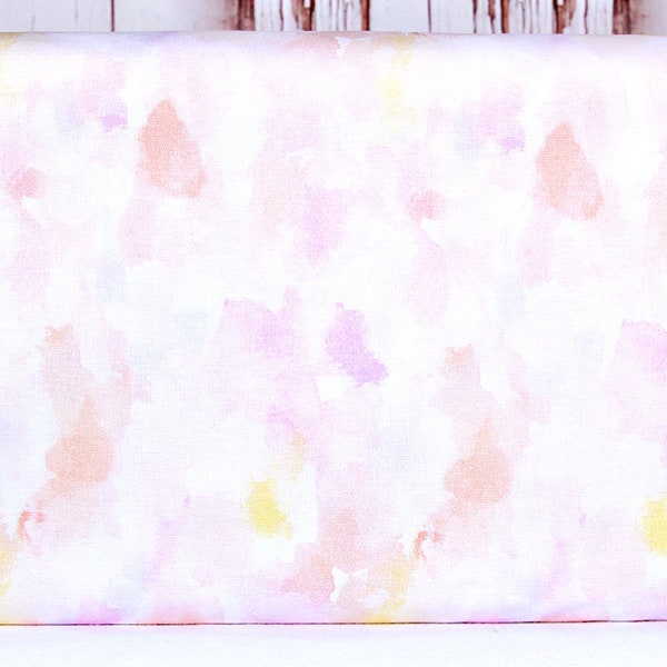 Dear Stella, Hop To It, Ethereal Wash Pastel Watercolors by Clara Jean, DCJ2053, 100% Quilting Cotton Fabric