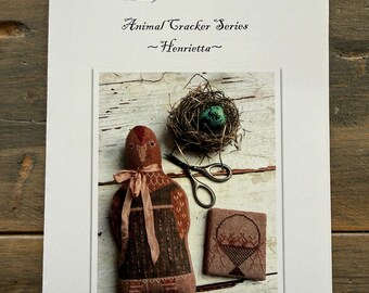 Stacy Nash, Animal Crackers Series, Henrietta, Cross Stitch Paper Pattern