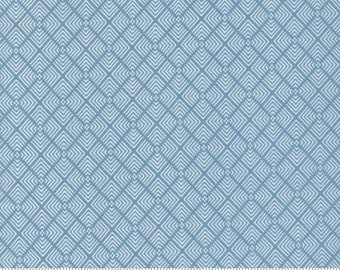 Moda, Old Glory by Lella Boutique, Diagonal Lines on Blue, 5203-11, 100% Quilting Cotton