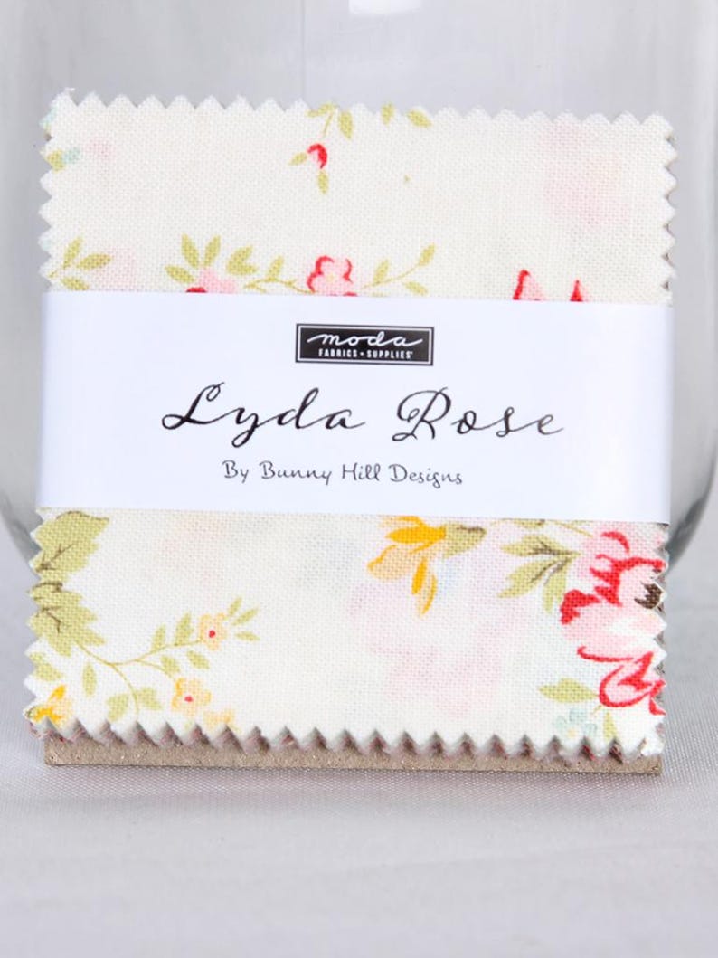 Lyda Pattern Moda Fabrics, Lyda Rose by Bunny Hill Designs, Mini Charm, 35420MC ...