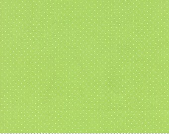 Moda Fabrics, Fruit Salad by Corriander Quilts, Small Polka Dots on Lime, 29247-19, 100% Quilting Cotton Fabric