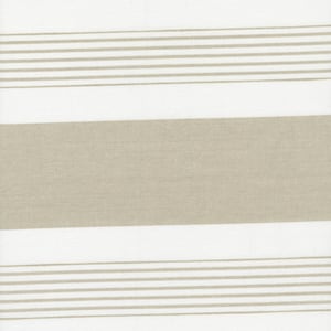 Moda, Lakeside Toweling by Pieces of Treasure, 18&quot; Width Striped Off White Natural Flax, 992-2783, 100% Cotton Toweling