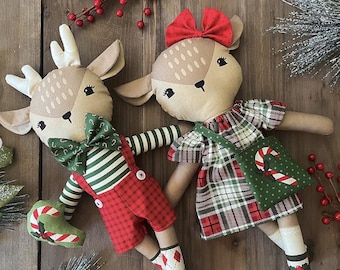 Telas Moda, Holiday Cheer de Stacy Iest Hsu, Panel de peluches de renos, 20979-11, 91 x 112 cm, 100 % algodón para acolchado.