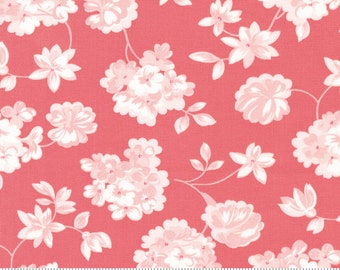 Moda, Lighthearted by Camile Roskelley, Garden Large Florals Pink, 55291-25, 100% Quilting Cotton