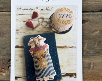 Stacy Nash, Animal Crackers Series, 1776 Abigail, Cross Stitch Paper Pattern
