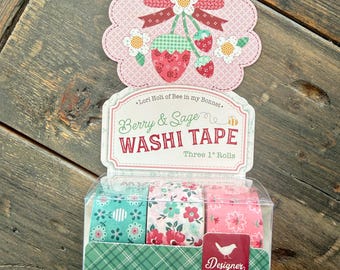 Berry and Sage Washi Tape by Lori Holt of Bee In My Bonnet, STT-48380