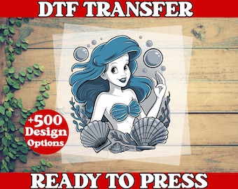 Little Mermaid Ariel DTF Transfer - Ready to Press