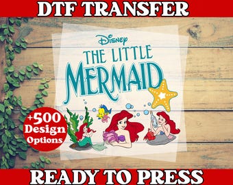 Disney Little Mermaid DTF Transfer - Ready to Press