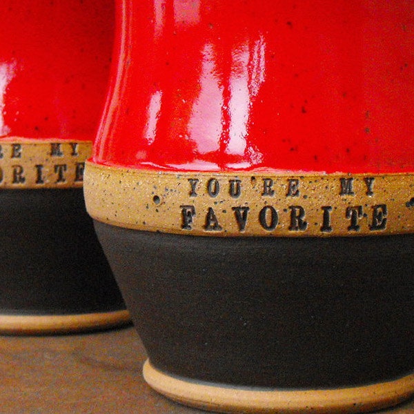 Custom Name Mug (TM) Scratch Made, Personalized Pottery Mugs by Mud Pie Studio