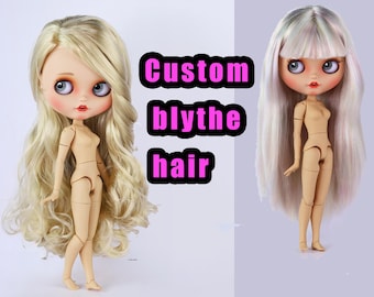 Custom blythe hair,Custom doll hair,custom blythe doll hair, 1/4BJD this can custom different models dolls