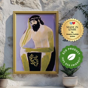 Cronus Greek Titan Digital Print – King of the Titans & God of Time, Ancient Greek Mythology Wall Art for Unique Decor Lovers