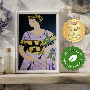Clytemnestra Greek Queen Art Print: Ancient Greece Mythology (Digital Download)