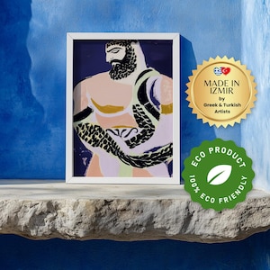 Typhon Greek Mythology Art Print: Fierce God of Storms (Digital Download)