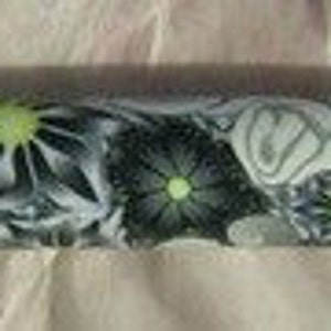 YOUR CHOICE Size/Brand Ergonomic Polymer Clay Covered Crochet Hook Handcrafted Colorful Millefiori Floral image 3