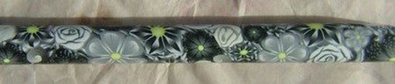 YOUR CHOICE Size/Brand Ergonomic Polymer Clay Covered Crochet Hook Handcrafted Colorful Millefiori Floral image 3