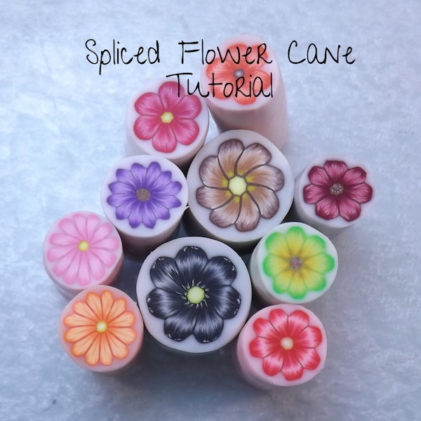 Tutorial, Polymer Clay Cane, Simple Spliced Flower, How to, DIY Supplies