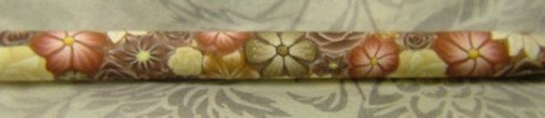 YOUR CHOICE Size/Brand Ergonomic Polymer Clay Covered Crochet Hook Handcrafted Colorful Millefiori Floral image 4