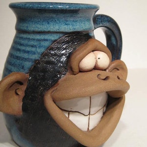 Happy Monkey Mug . Lefty image 3