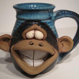 Happy Monkey Mug . Lefty image 1