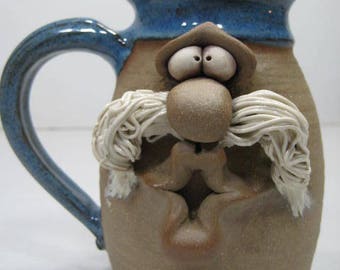 Kissie .. Kissie  ..  Gimme a Kissie  Mustachio Kissie Mug  .