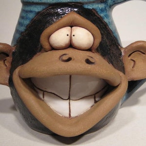 Happy Monkey Mug . Lefty image 2