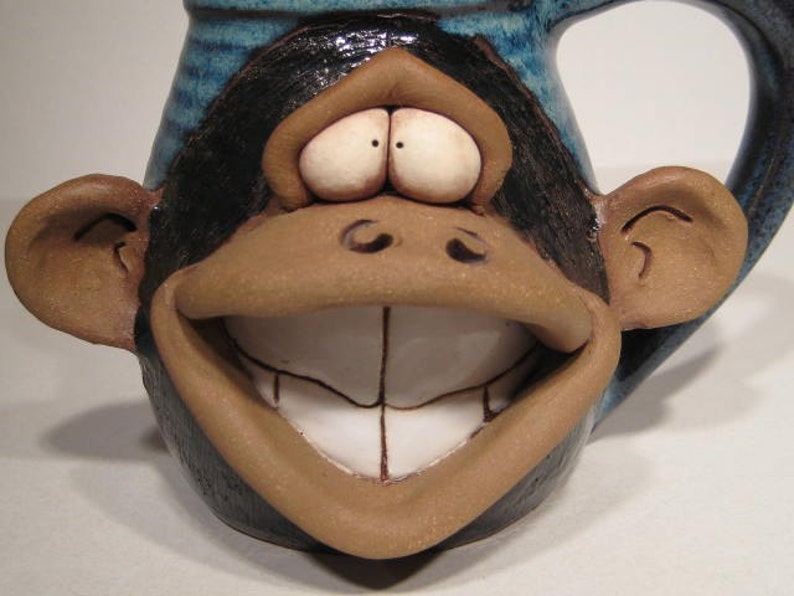 Happy Monkey Mug . Lefty image 2