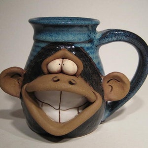 Happy Monkey Mug . Lefty image 5