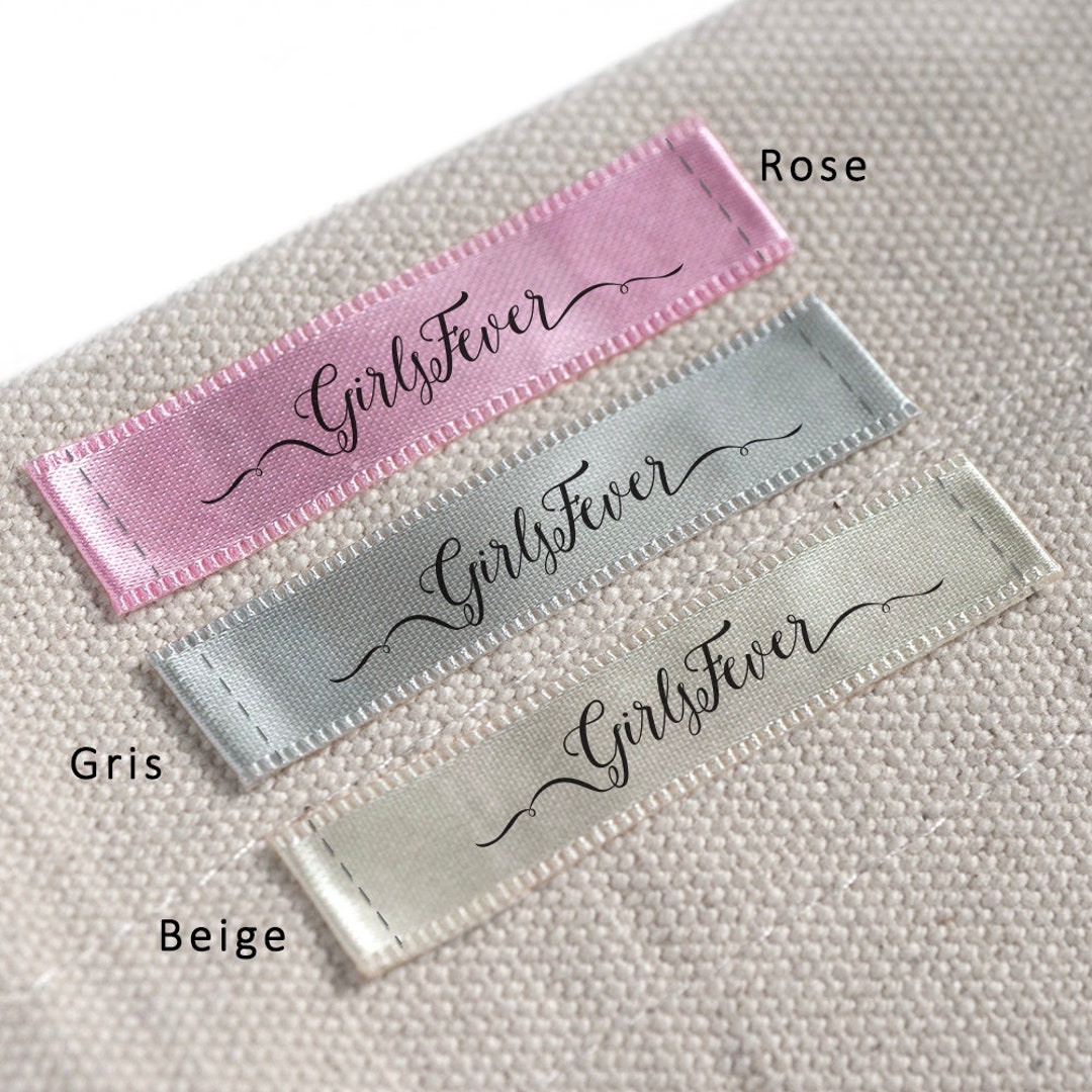 Cloth Ribbon Label 10 Mm Personalized Satin Ribbons Clothing Labels Fabric Labels 3 Color ...