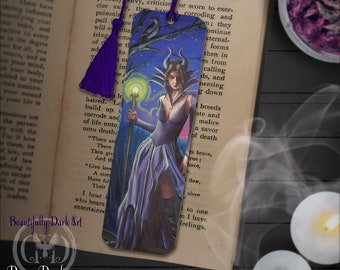 Maleficent Bookmark Art Bookmark Fairy Tale Bookmark Fantasy Art Gothic Art