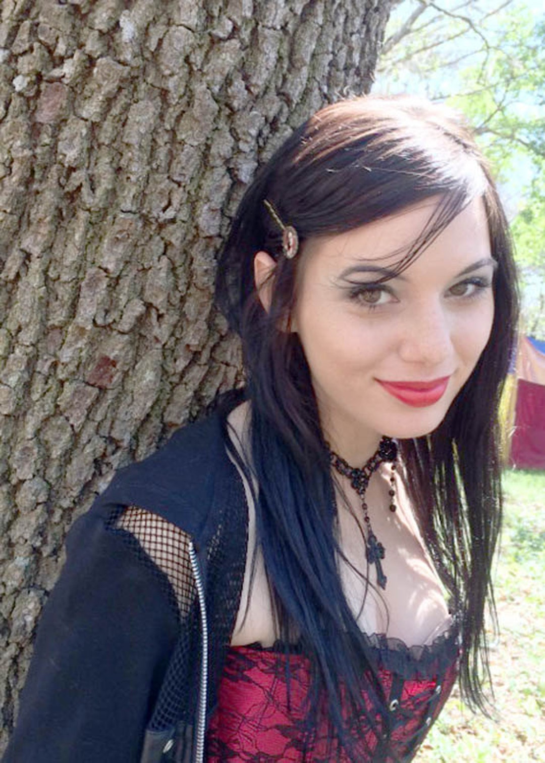 Red Rose Bobby Pins Vampire Bobbypins Vampire Hair Accessories - Etsy
