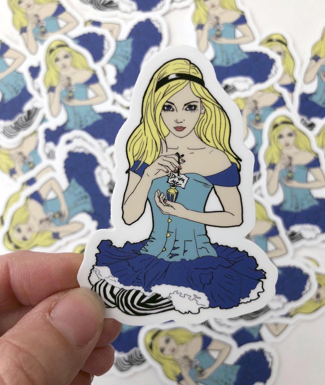 Alice In Wonderland Vinyl Sticker Alice Sticker Laptop Etsy alice-in-wonderland-vinyl-sticker-alice-sticker-laptop-etsy