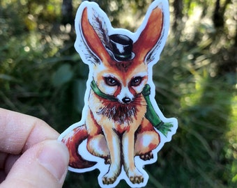 Mr. Fox Jr Sticker / Animal Sticker / Vinyl Sticker / Laptop Sticker / Decal Sticker / Dye Cut Sticker