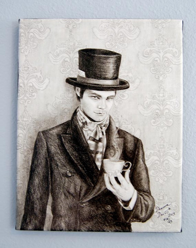 Mad Hatter Art Limited Edition Canvas Print 10x13 Alice In | Etsy
