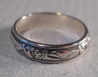 Sterling Silver Band Ring ... -Iris-