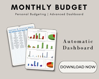Plantilla Excel de presupuesto mensual/Financiamiento personal y doméstico