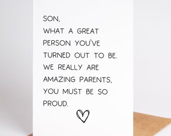 Funny Birthday Card For Son 30th Birthday Card For Son Funny Card Sarcastic Card Humor Printable Birthday Card Last Minute Card Download