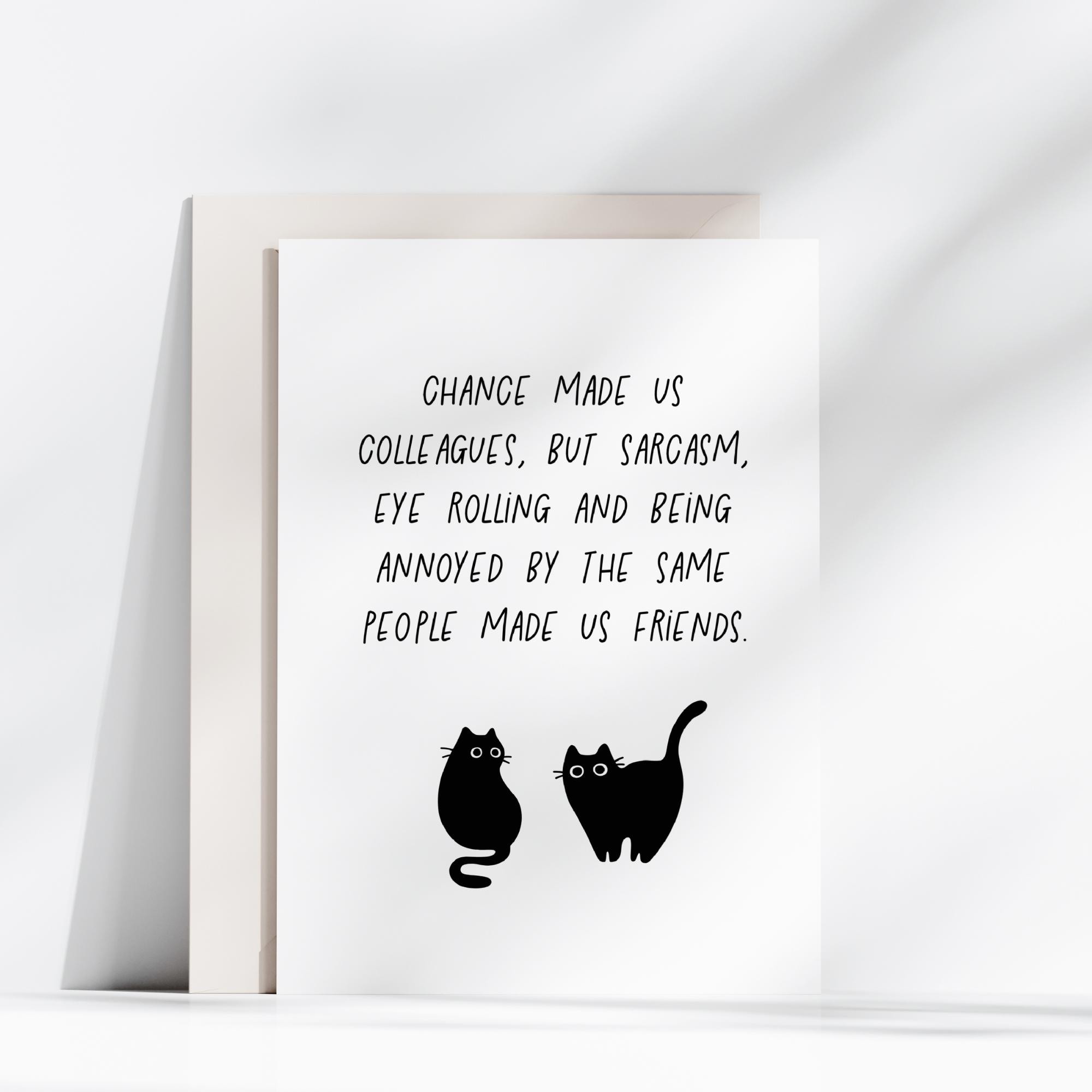 Small Cards Rude Co Worker Coworker Card Funny Card for Coworker Printable Funny Card Work Wife ...