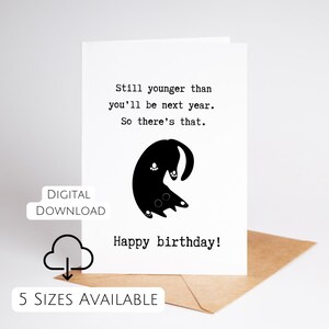 Carte d'anniversaire drôle, blague à imprimer, carte d'anniversaire pour papa, carte d'anniversaire pour papa, blague pour maman, carte d'anniversaire à télécharger