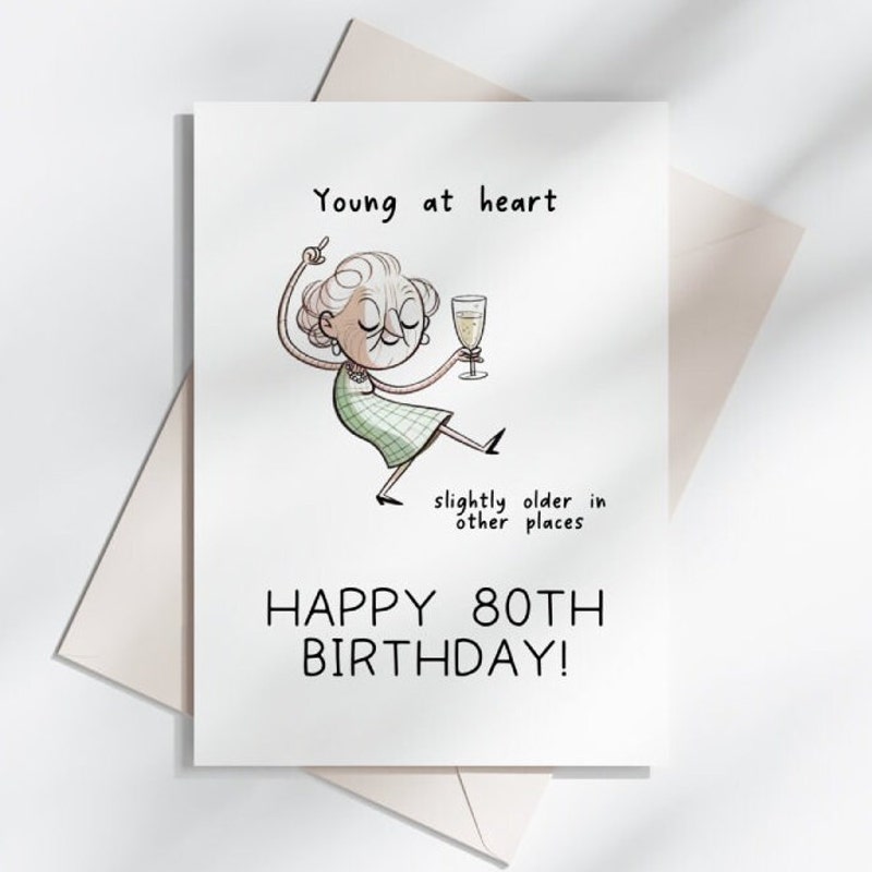 Birthday Cards for Older Women Etsy