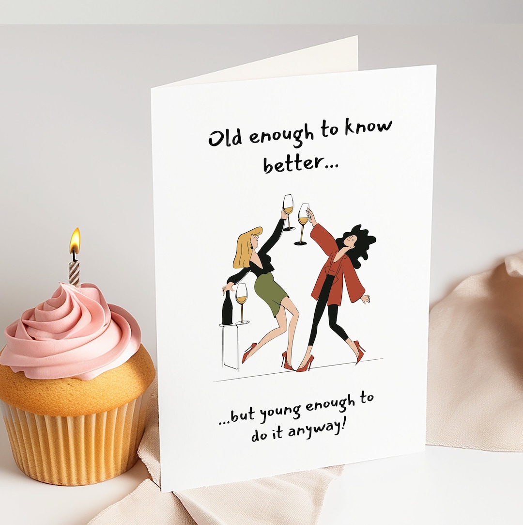 Funny Printable Birthday Card for Friend 40th Birthday Card Funny ...