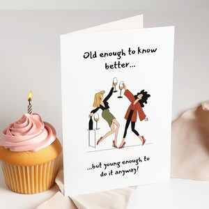 Funny Printable Birthday Card For Friend 40th Birthday Card Funny Friendship Card Cheeky Birthday Card For Friend Print At Home