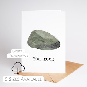 Tarjeta imprimible "Eres genial", tarjeta encantadora para tu mejor amiga, tarjeta para tu novio, tarjeta para tu novia, tarjeta de aniversario de descarga instantánea, tarjeta de cumpleaños