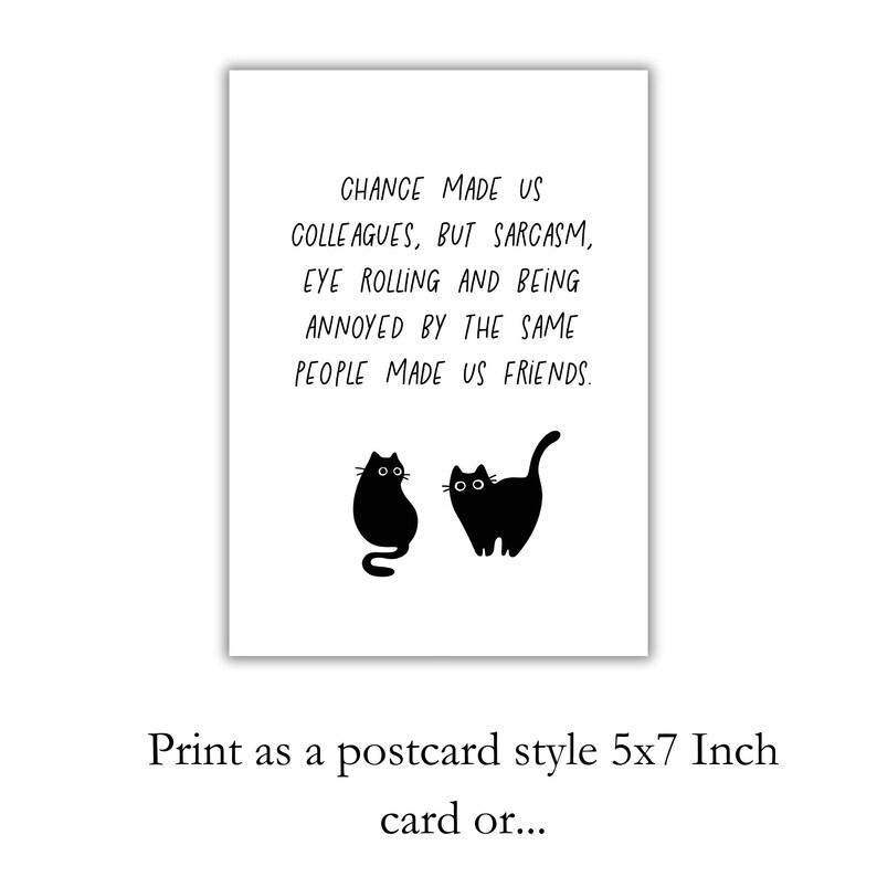 Small Cards Rude Co Worker Coworker Card Funny Card for Coworker Printable Funny Card Work Wife ...